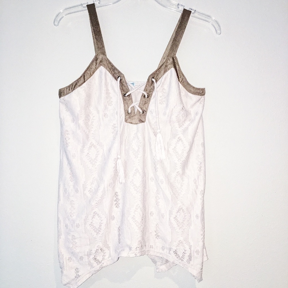 Only Worn Once Lace Up Tank Too